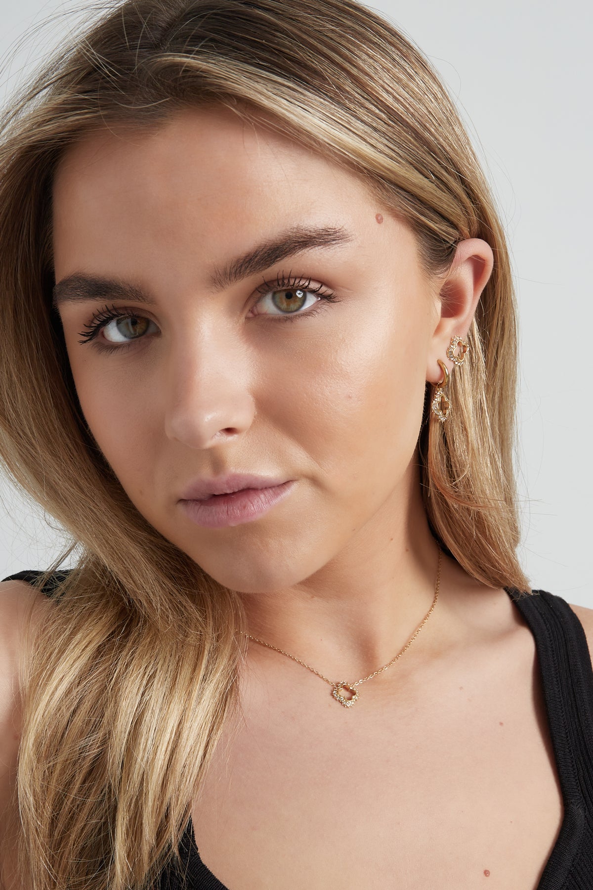 diamant klaver ketting