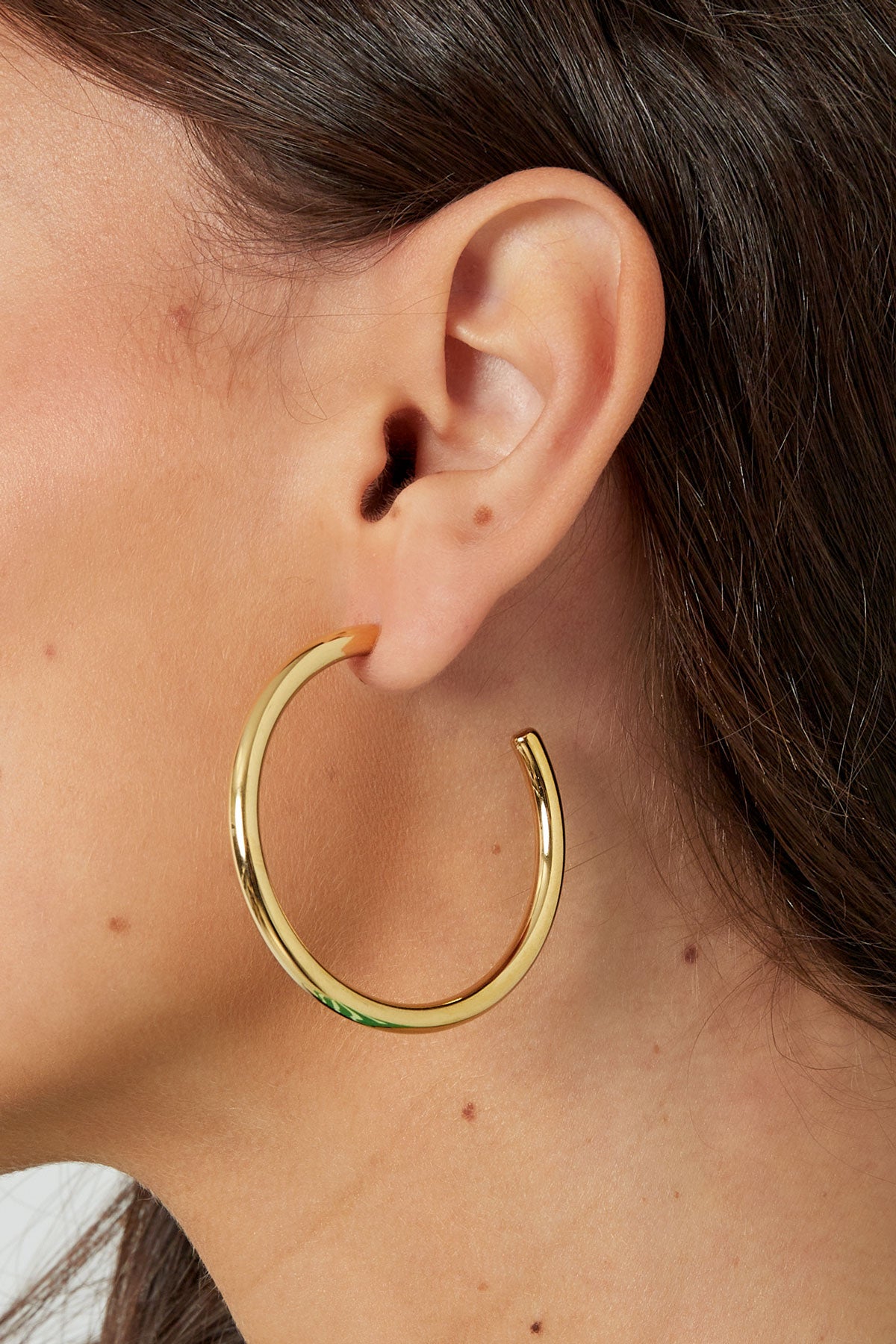 Oorbellen basic rond groot
