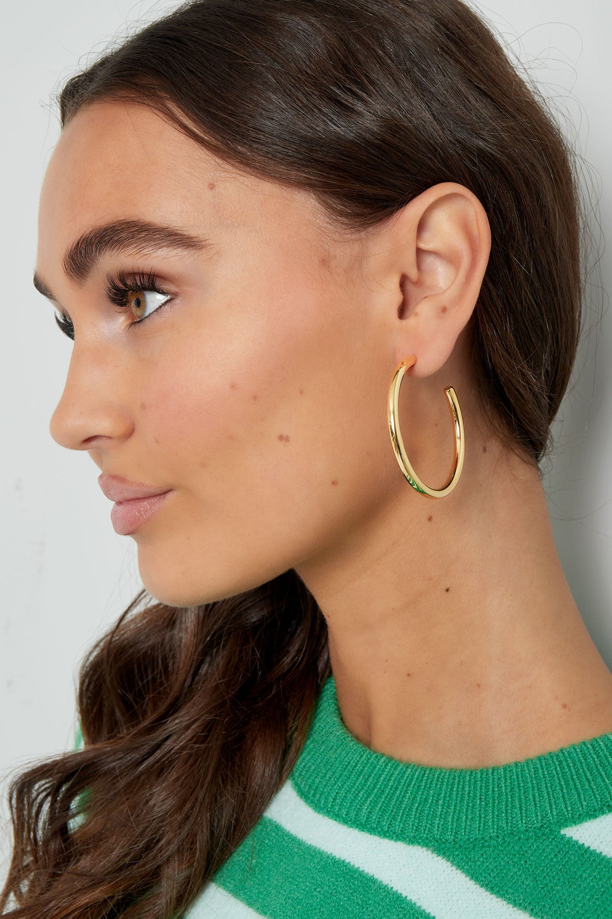 Oorbellen basic rond groot