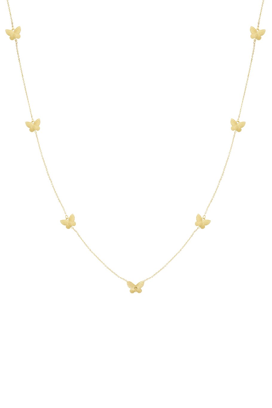 Lange ketting met vlindertjes