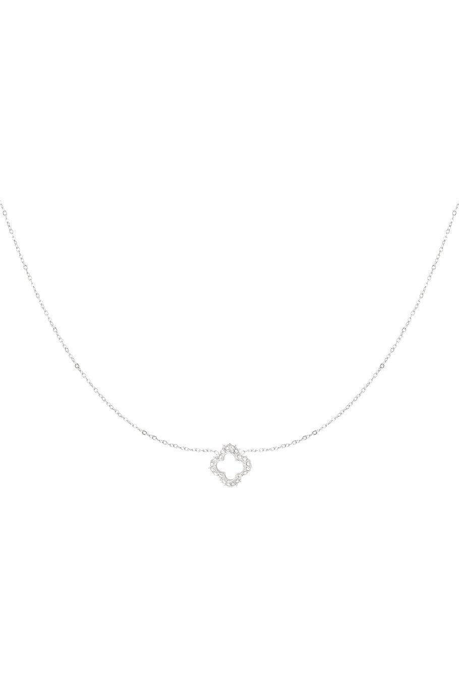 Klaver diamant ketting