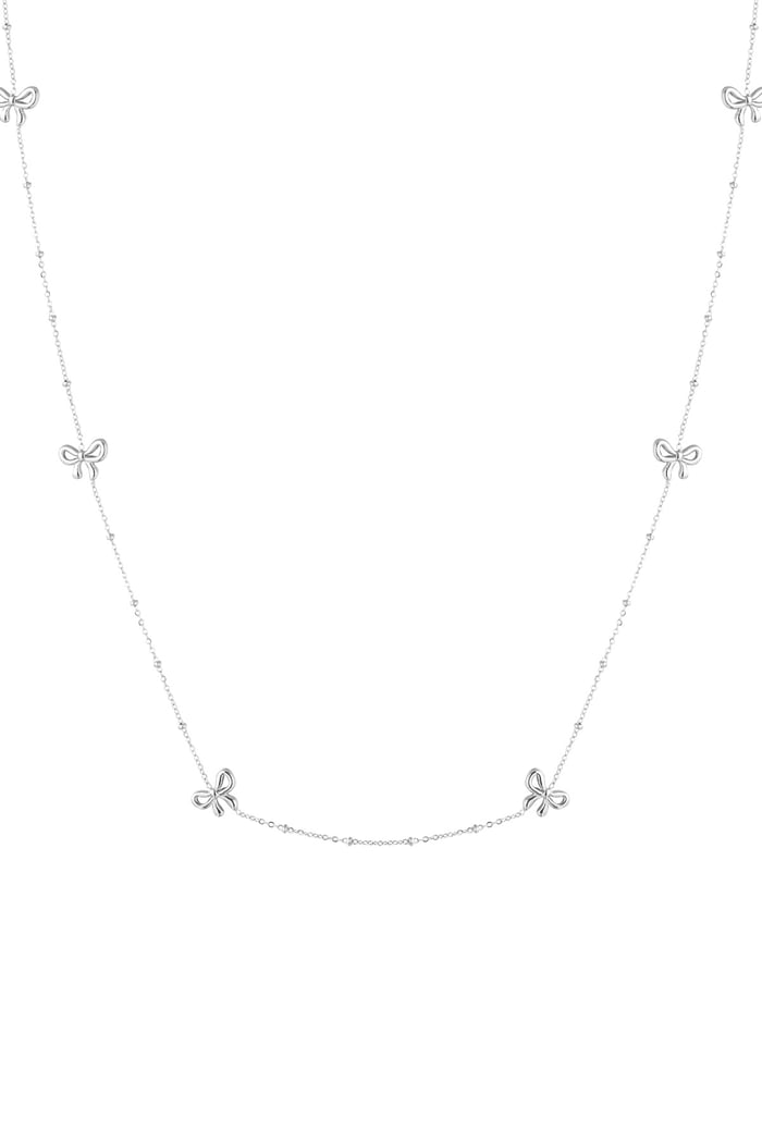 Lange ketting met strikjes
