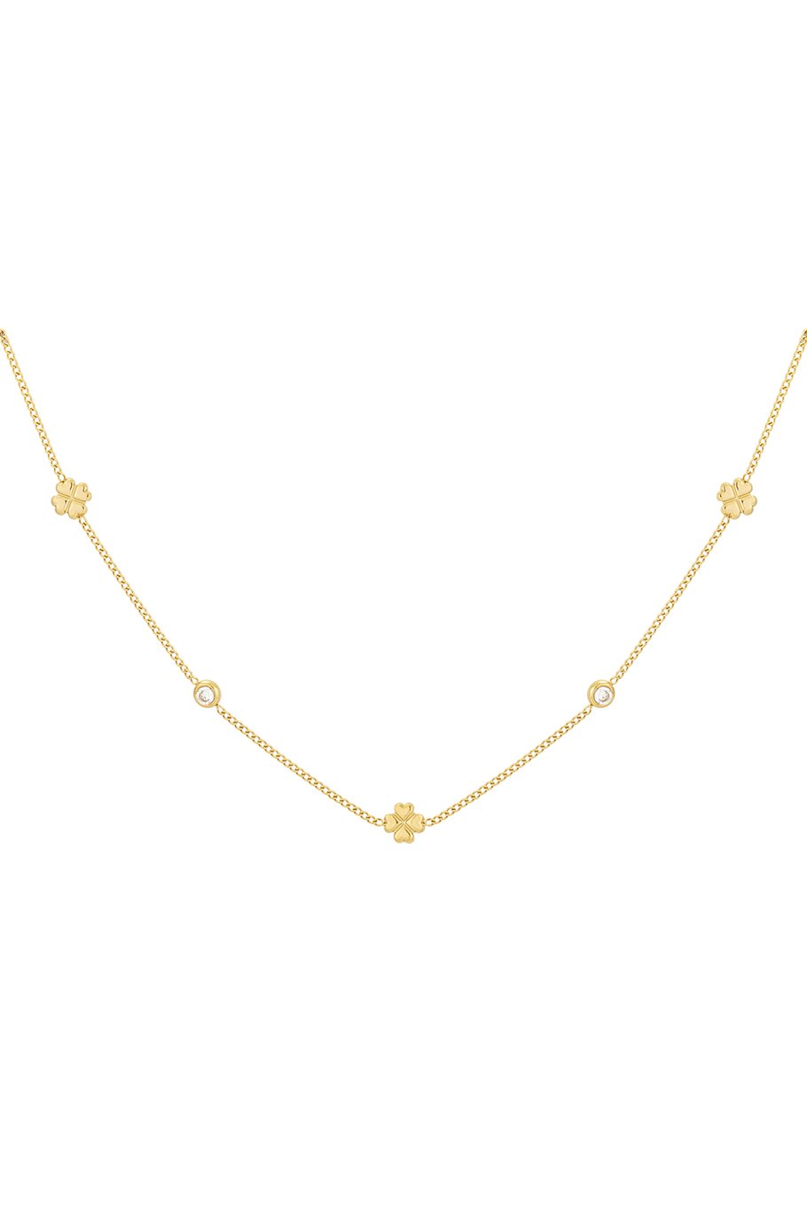 Diamant klaver ketting
