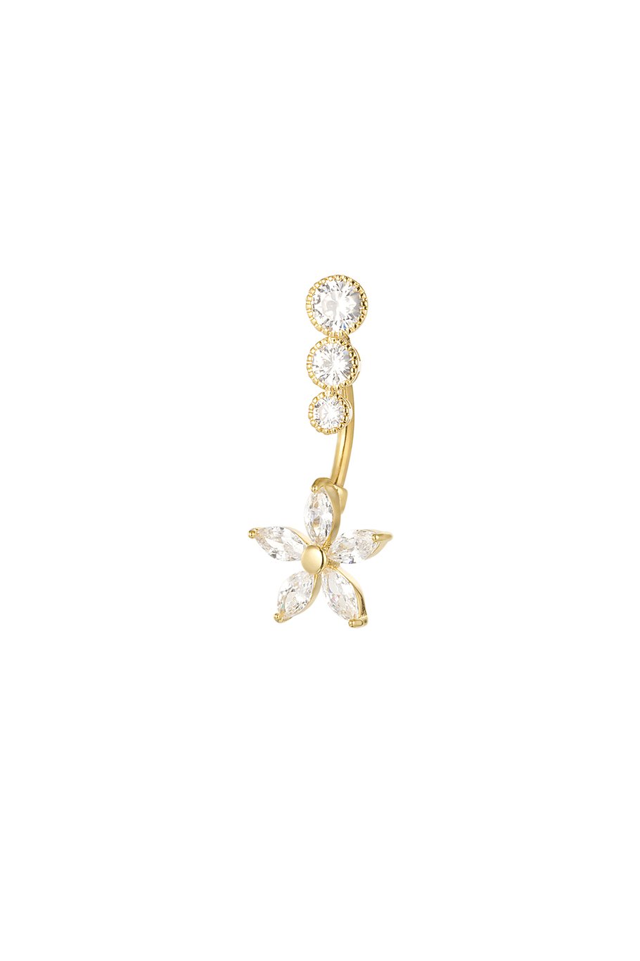 Navelpiercing bloem
