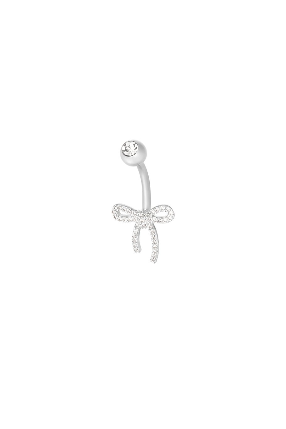 Navelpiercing met strikje