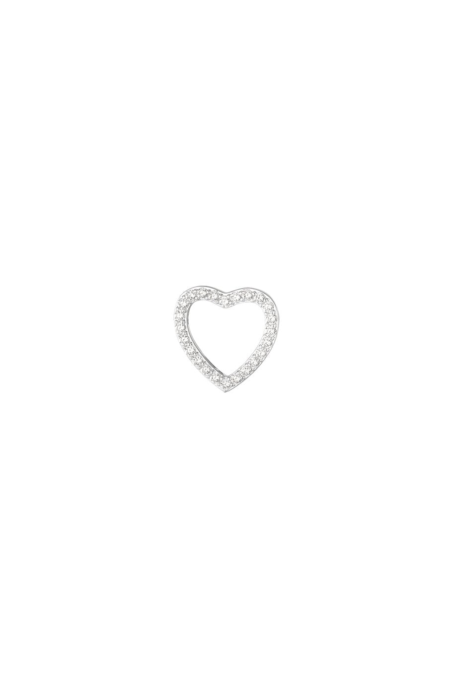 Navelpiercing diamant hart