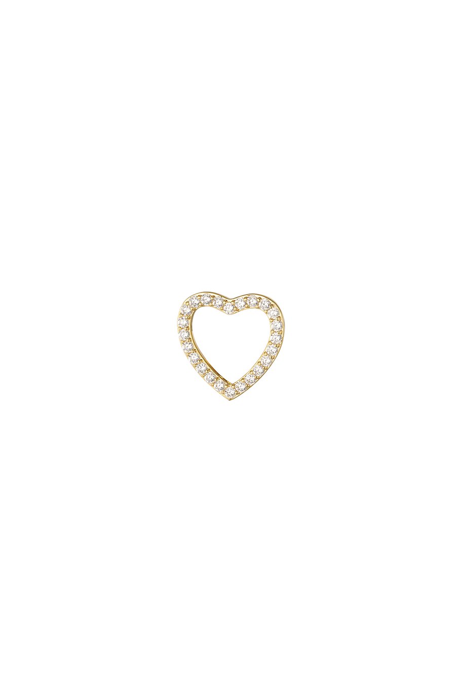 Navelpiercing diamant hart