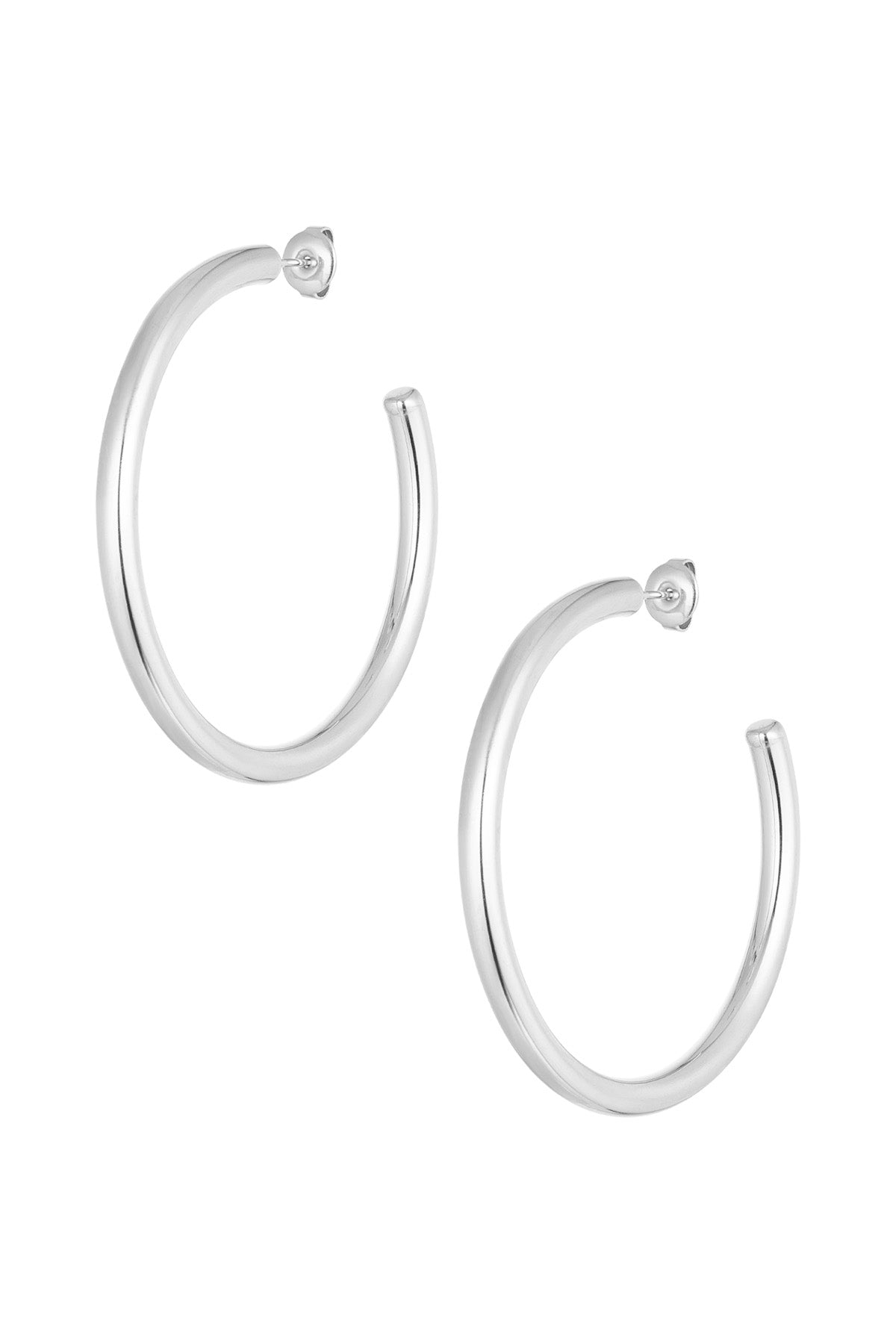 Oorbellen basic rond groot