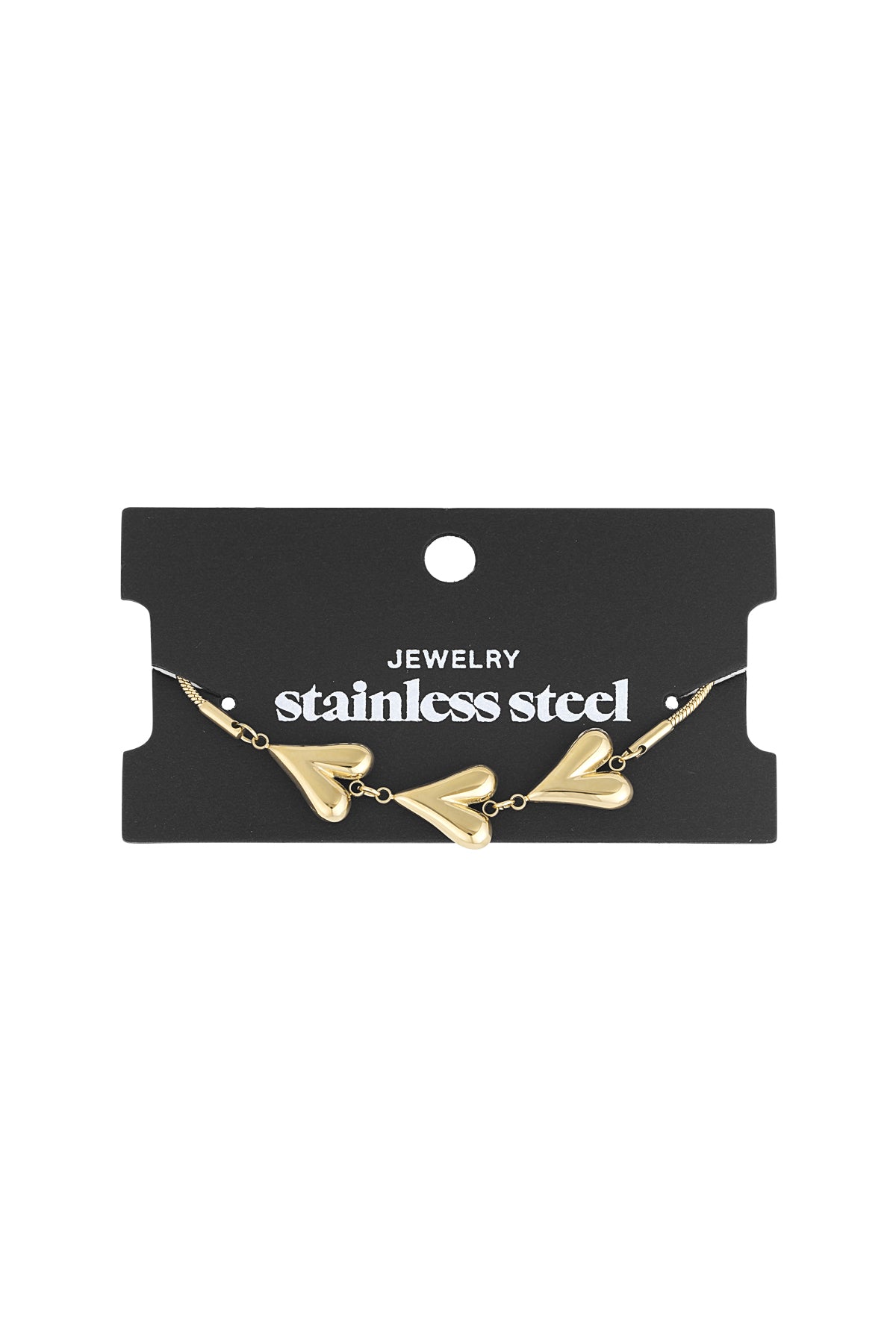 Unfolded hearts armbandje
