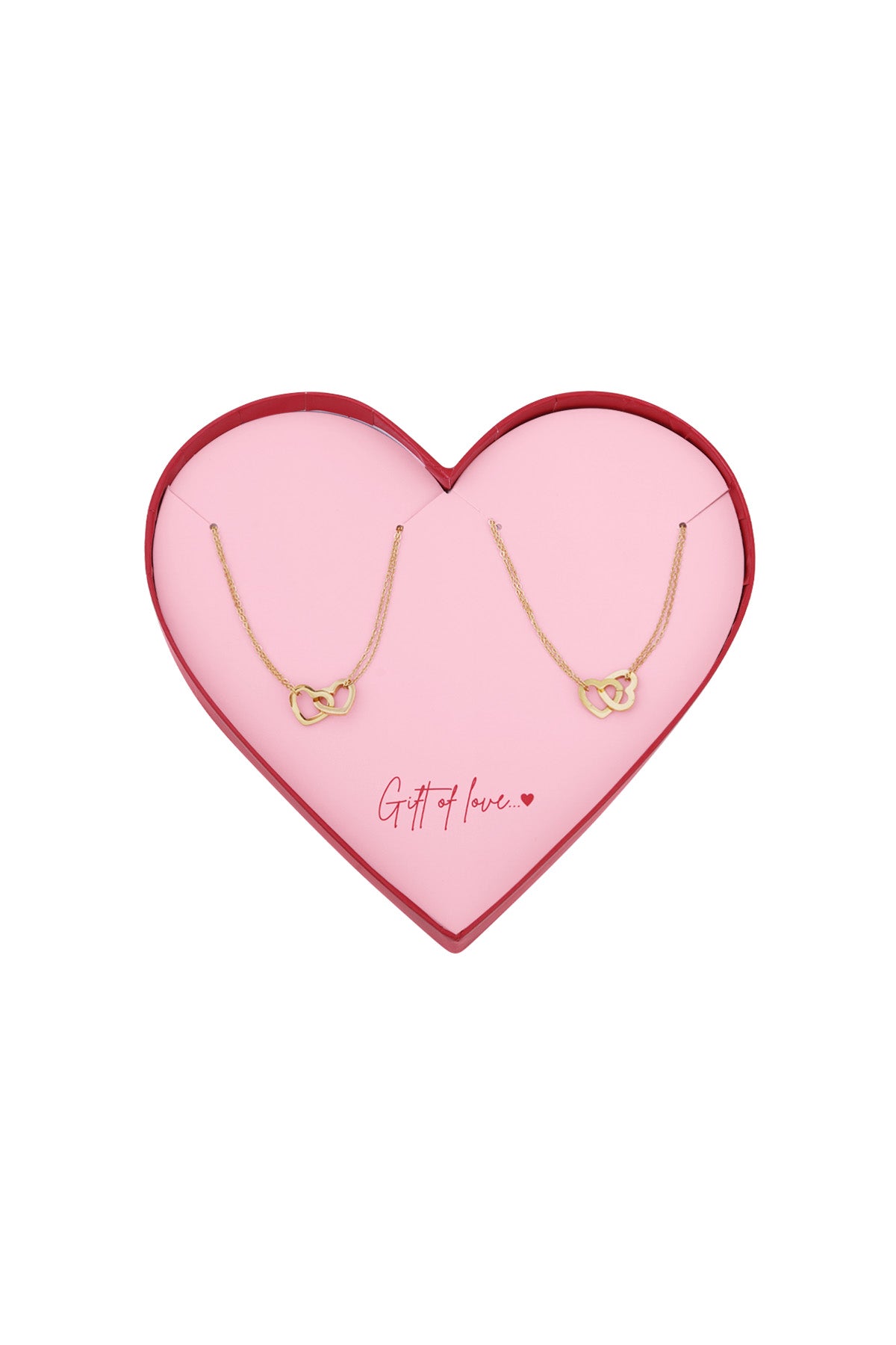 Connected hearts armbandje