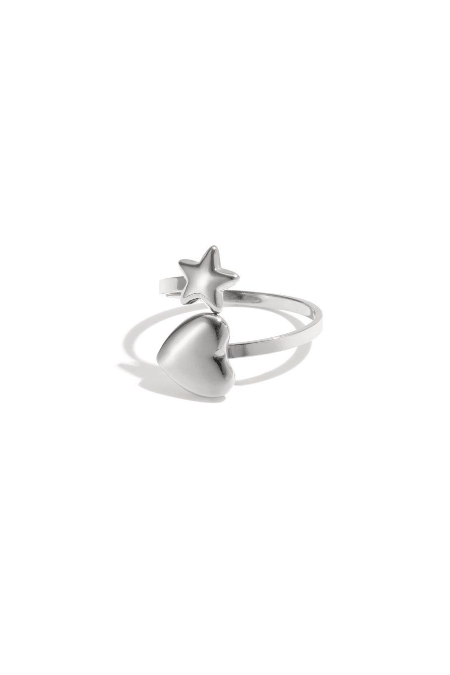 Ring met hartje en sterretje