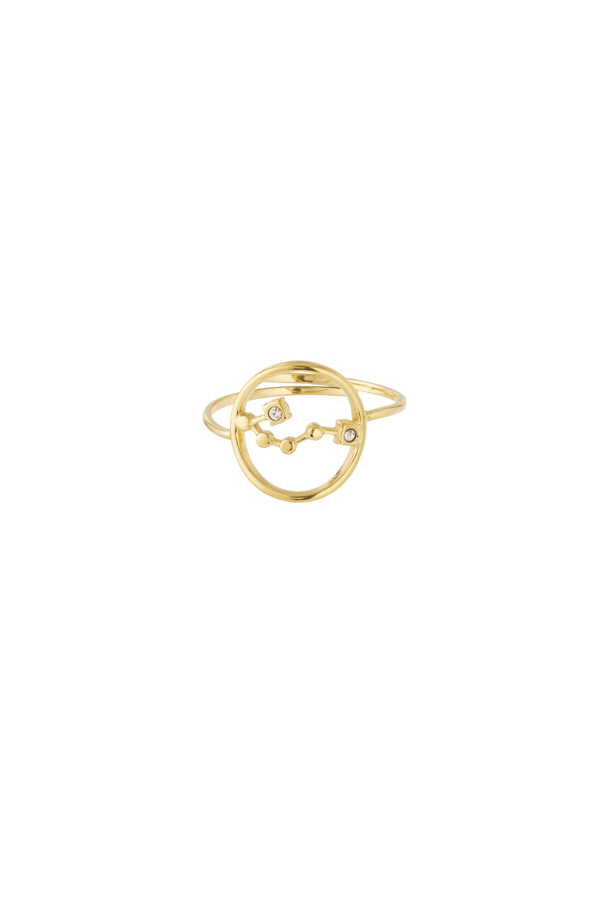 Sterrenbeeld met steen ring