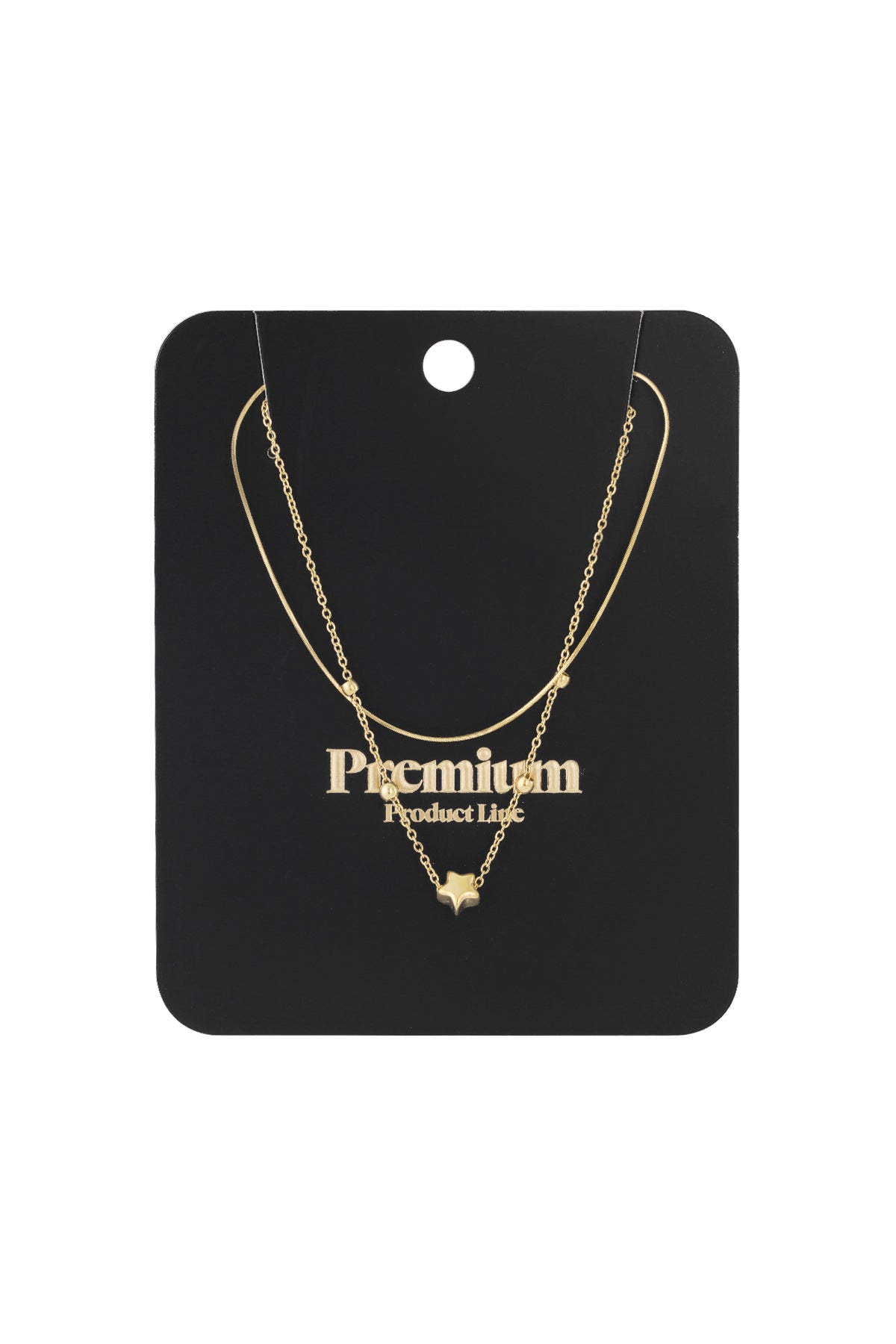 Sterren ketting dubbel laags