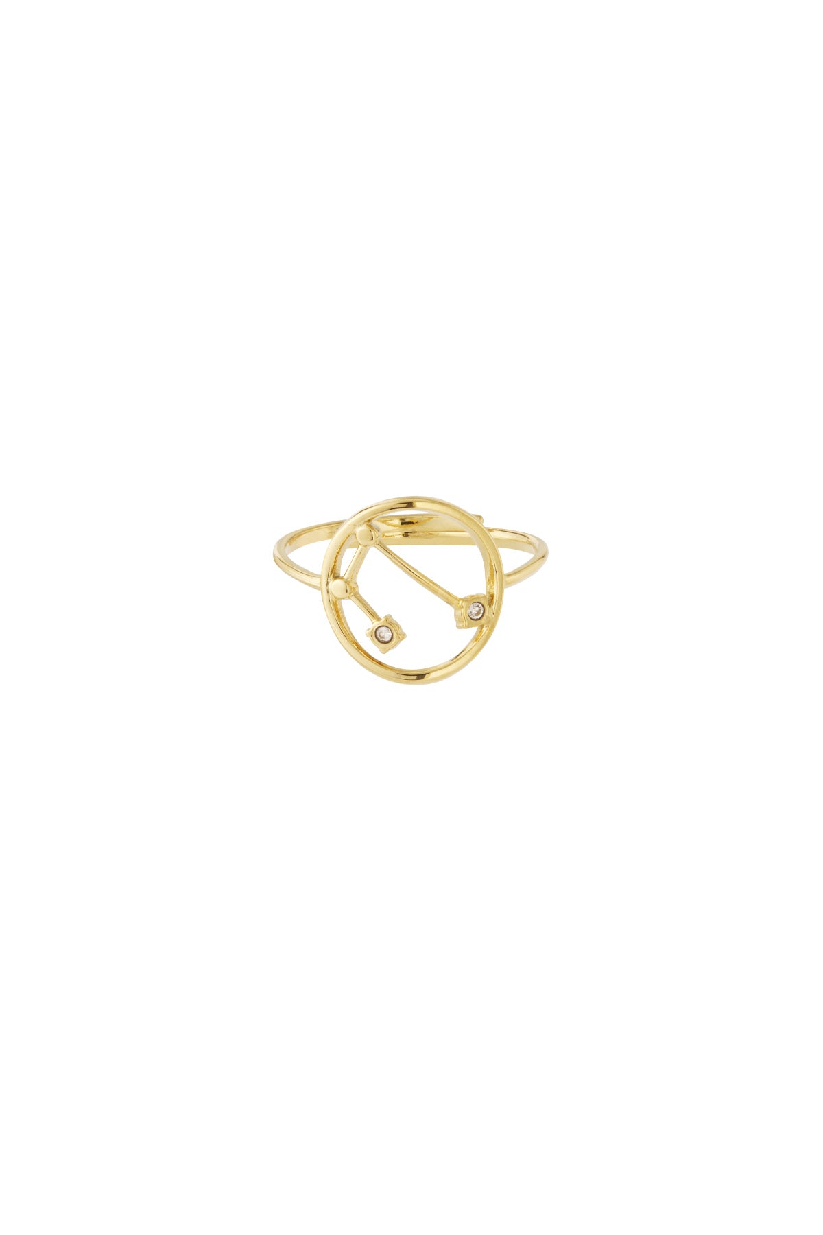 Sterrenbeeld met steen ring