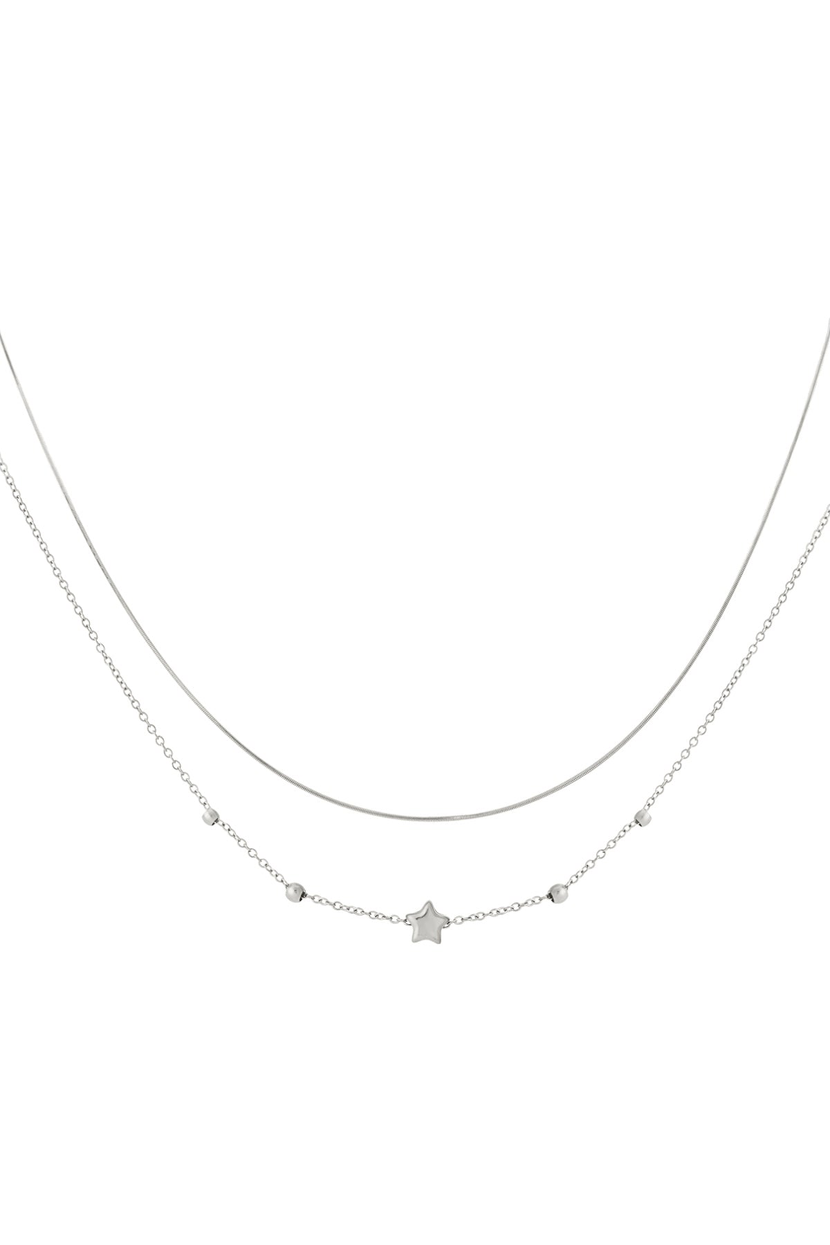 Sterren ketting dubbel laags