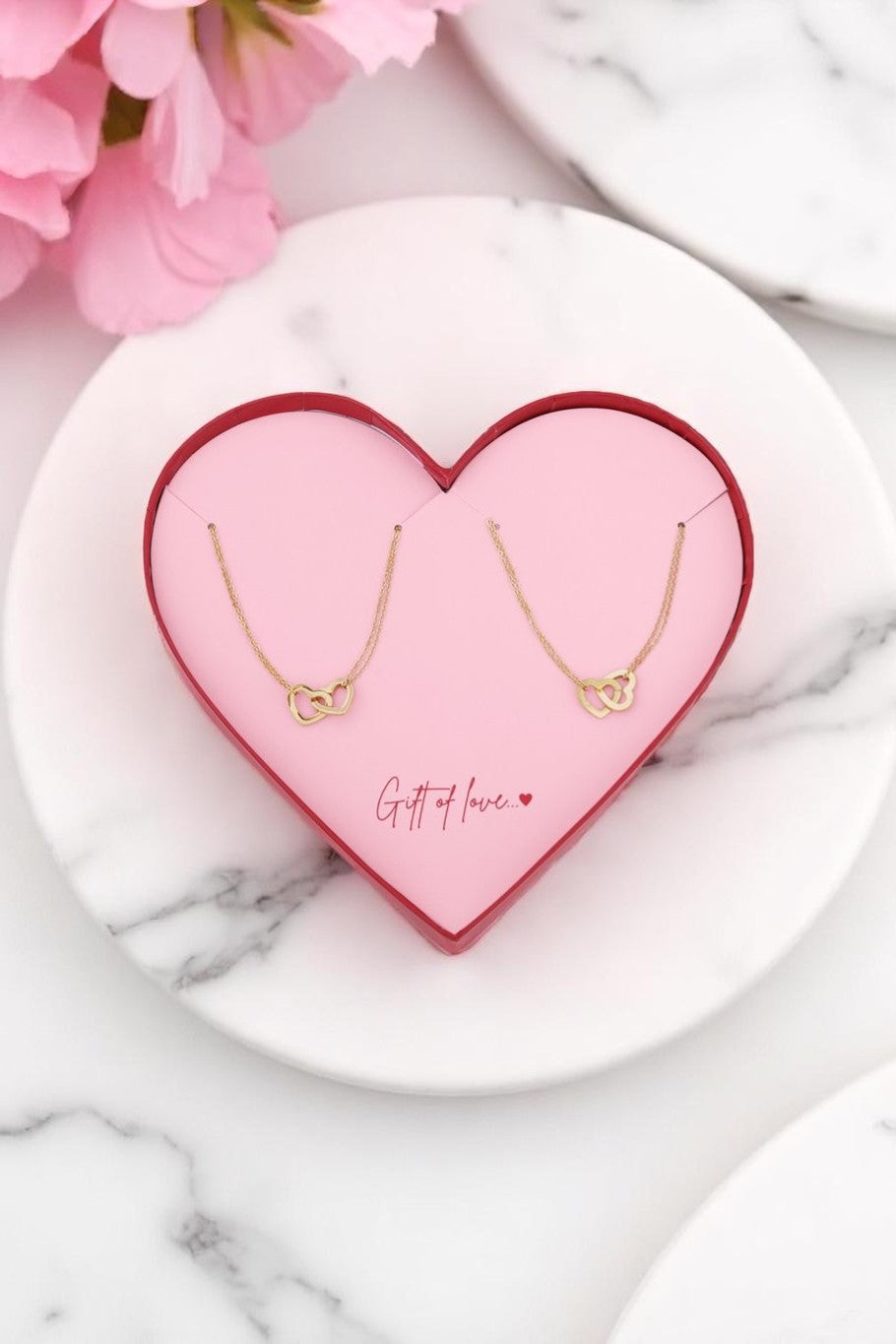 Connected hearts armbandje
