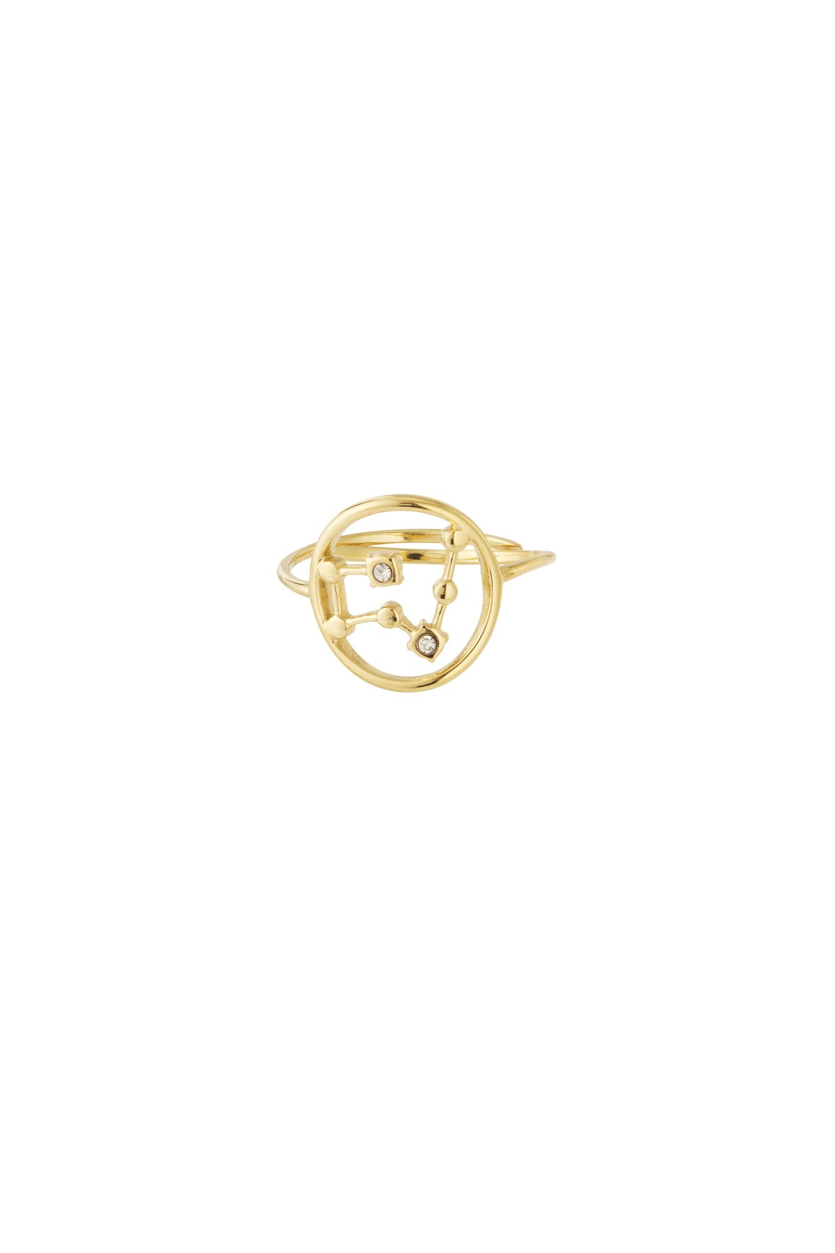 Sterrenbeeld met steen ring