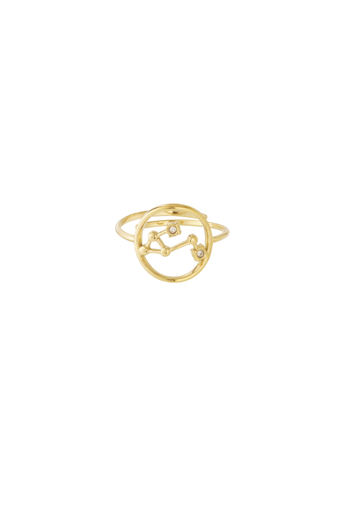 Sterrenbeeld met steen ring