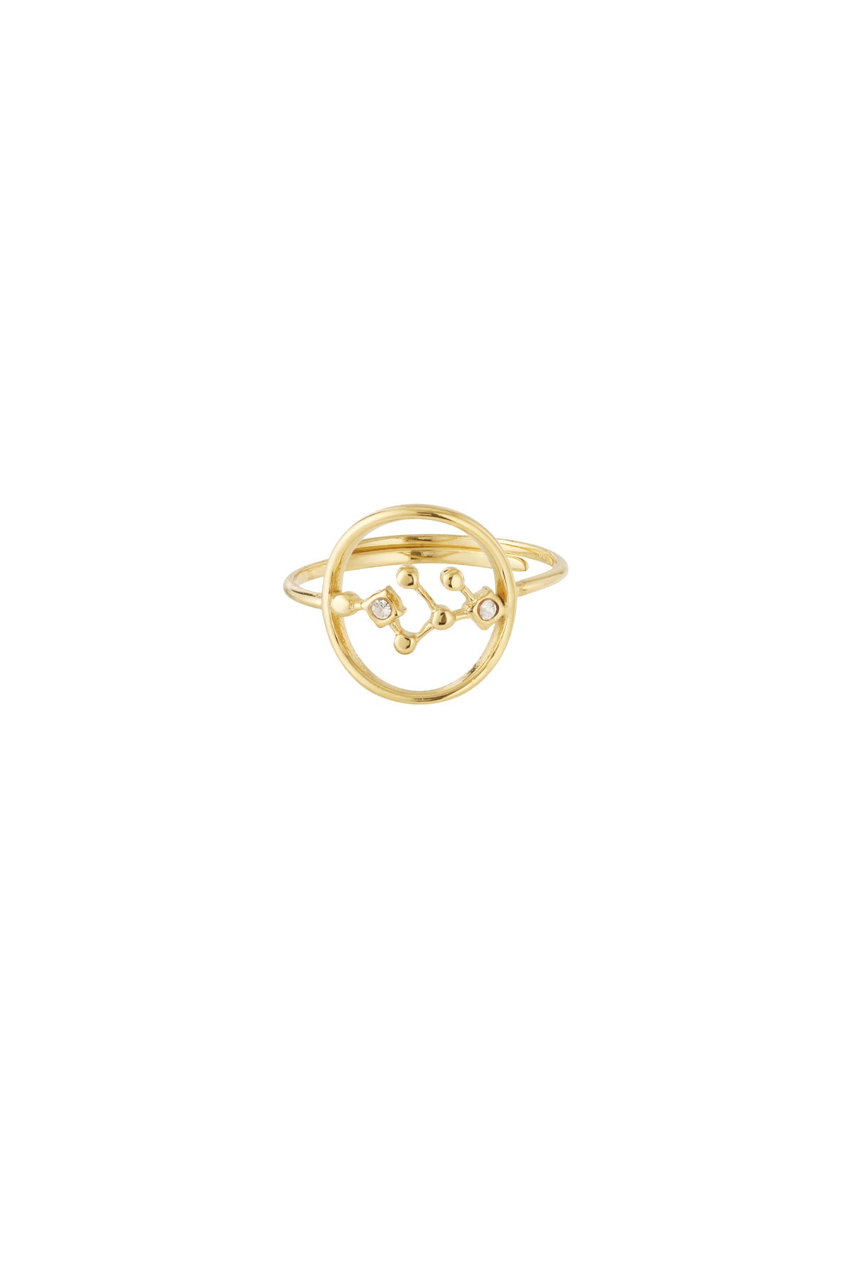 Sterrenbeeld met steen ring