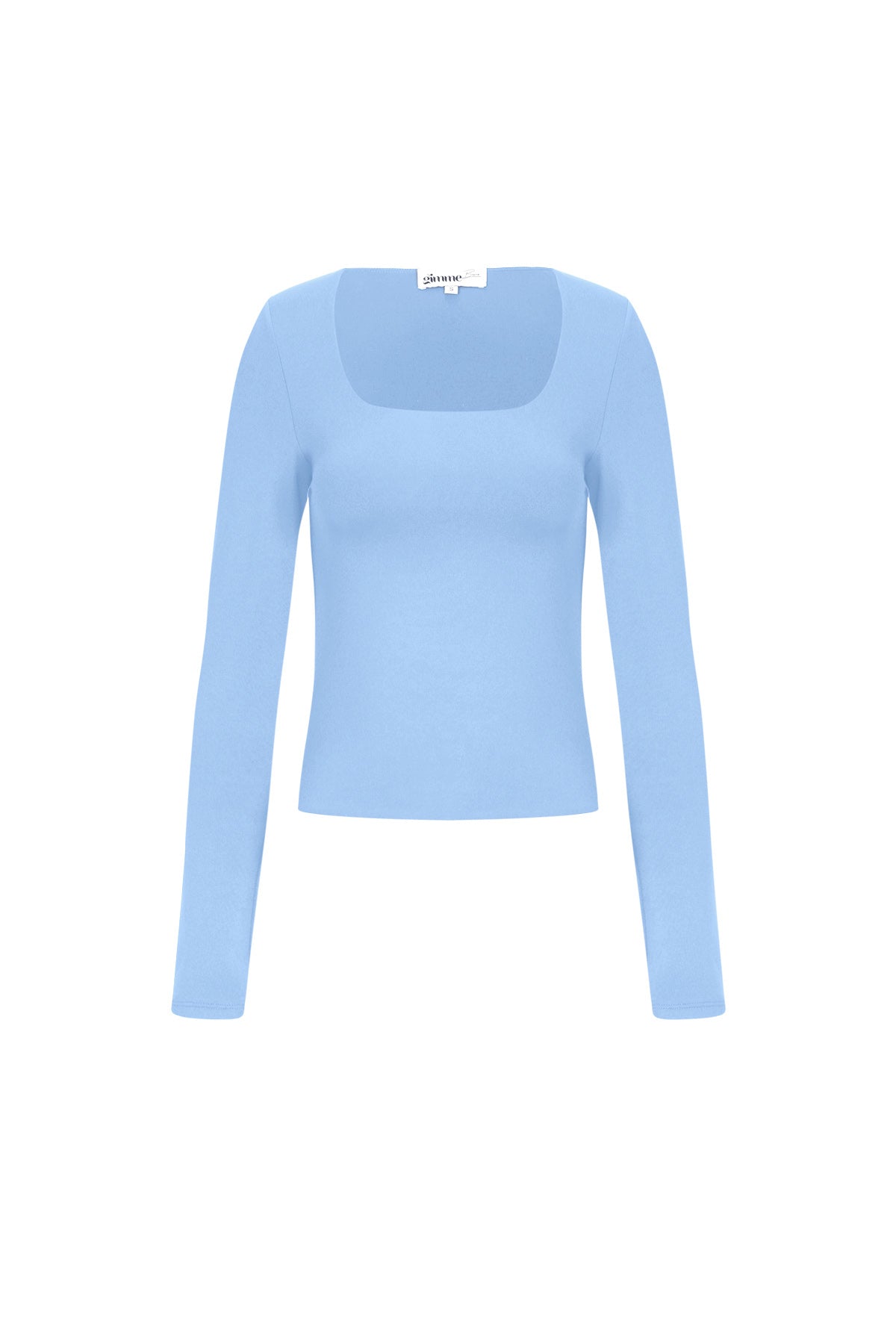 Basic long sleeve low neck