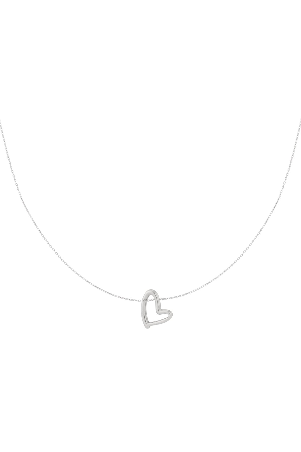 Soft heart ketting