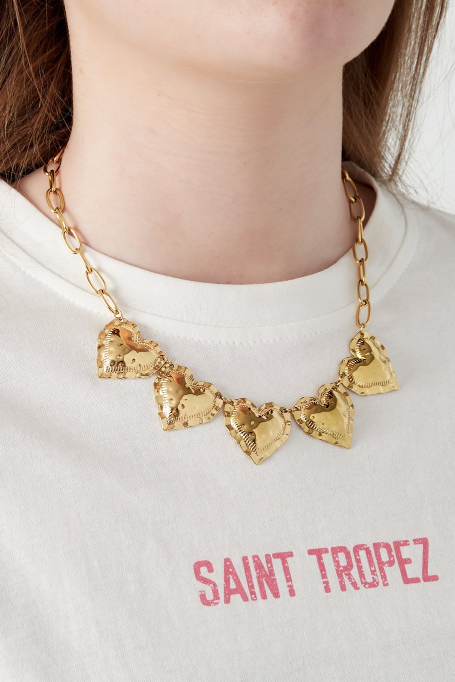 Ketting met 5 harten