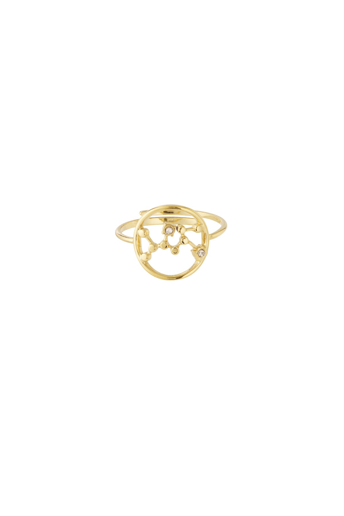 Sterrenbeeld met steen ring