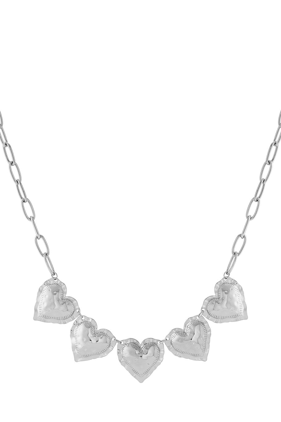 Ketting met 5 harten