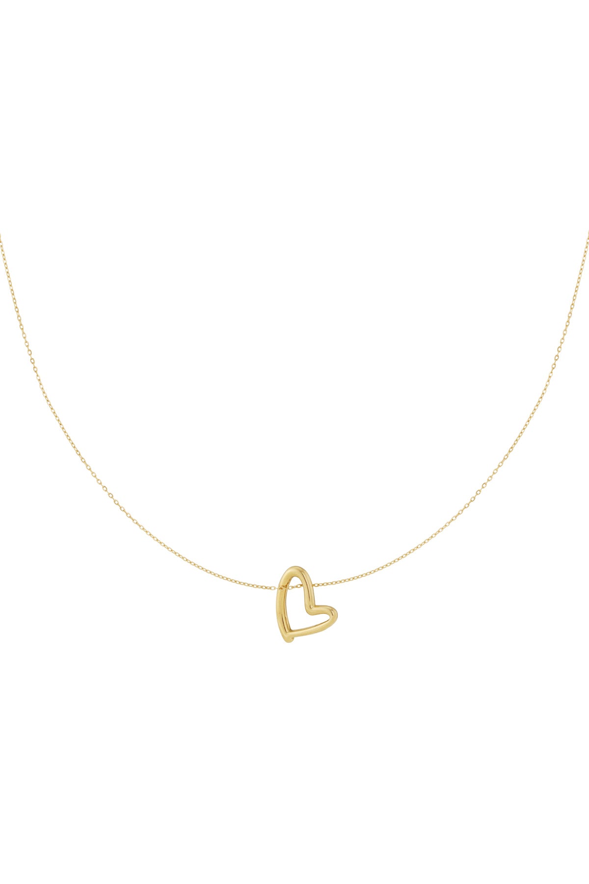 Soft heart ketting