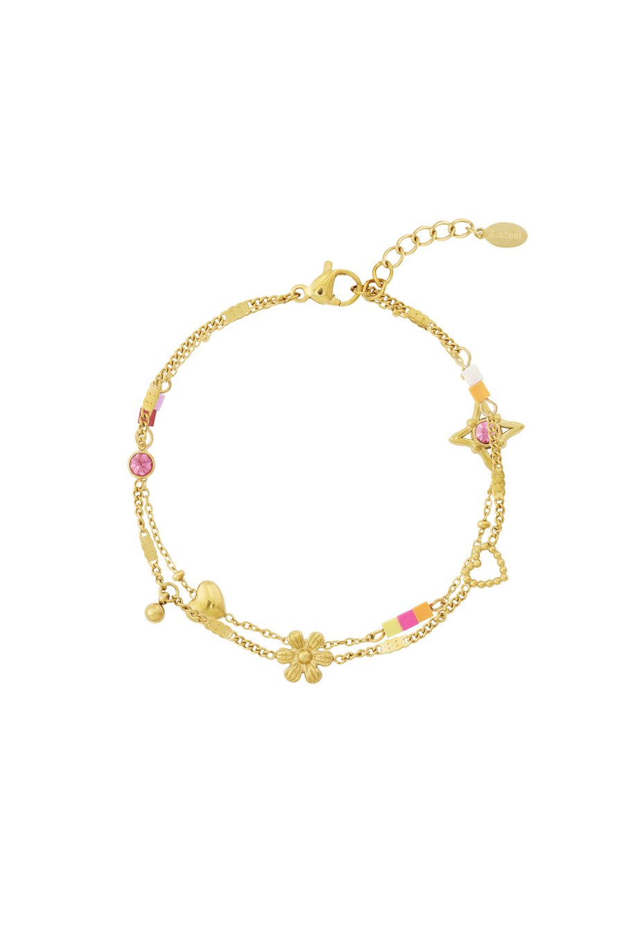 Armbandje met bloemen