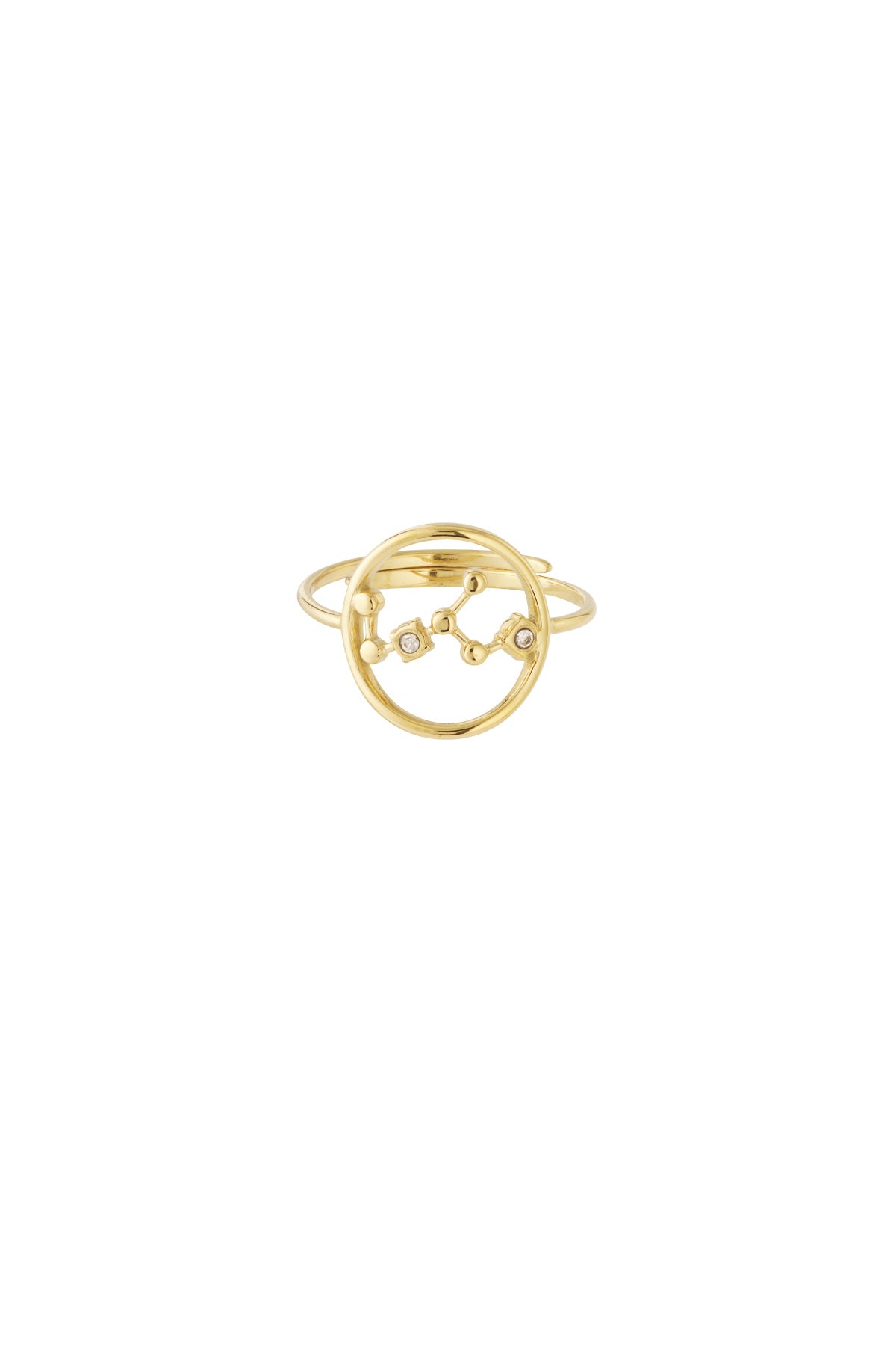 Sterrenbeeld met steen ring