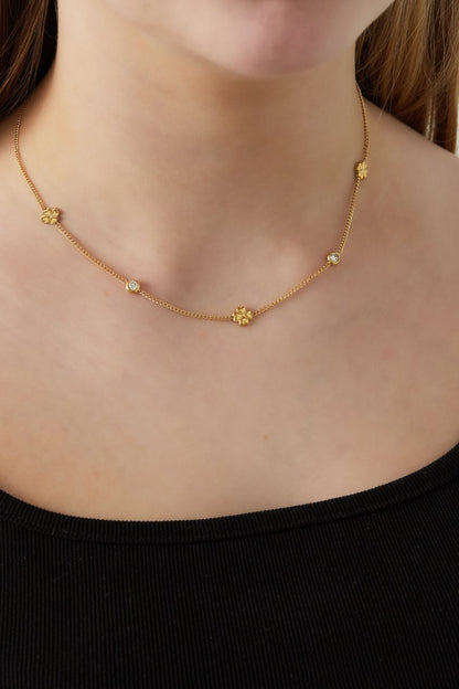 Diamant klaver ketting