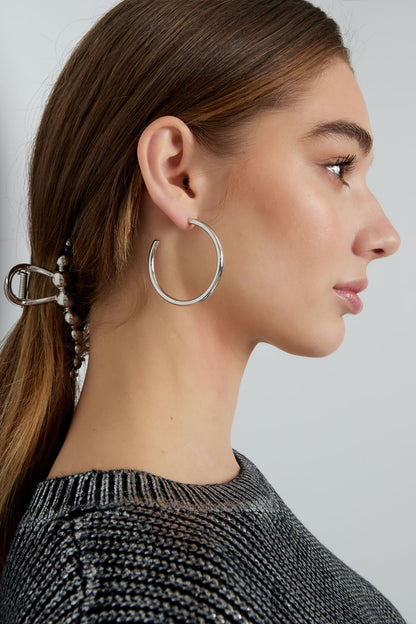 Oorbellen basic rond medium