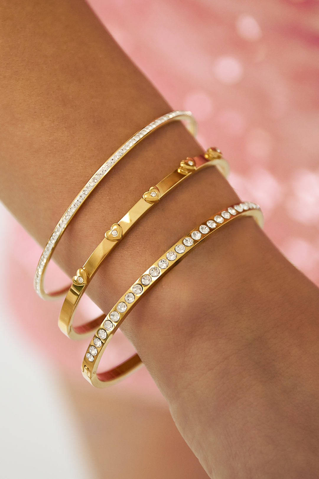 Bangle met hartdetails