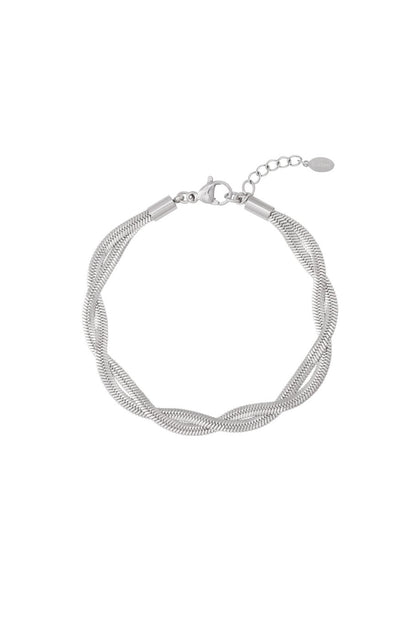 Gouden vlecht armbandje
