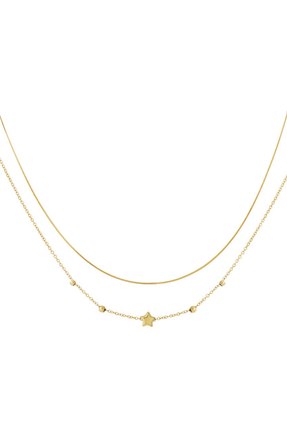 Sterren ketting dubbel laags