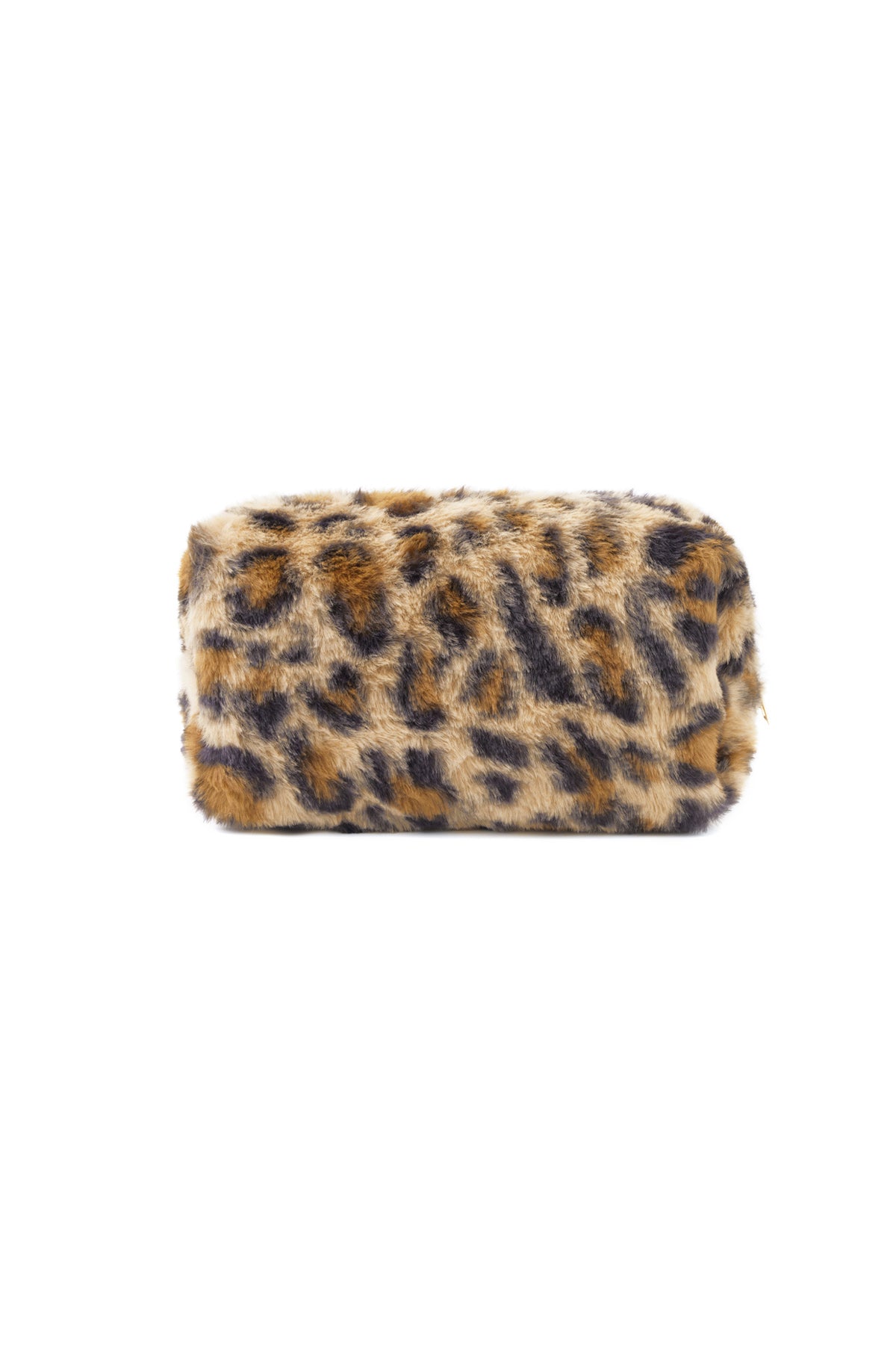 Make-up tas Amour Bijoux, leopard-print faux fur, zacht en luxe accessoire