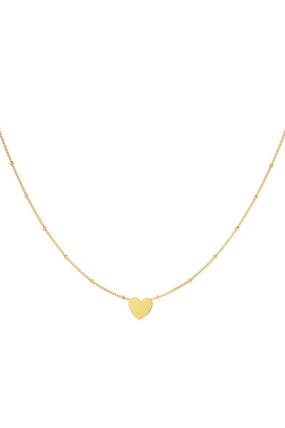 Minimalistische ketting hart Goud kleur Stainless Steel