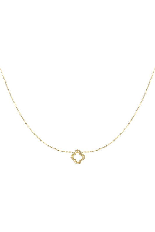 Klaver diamant ketting