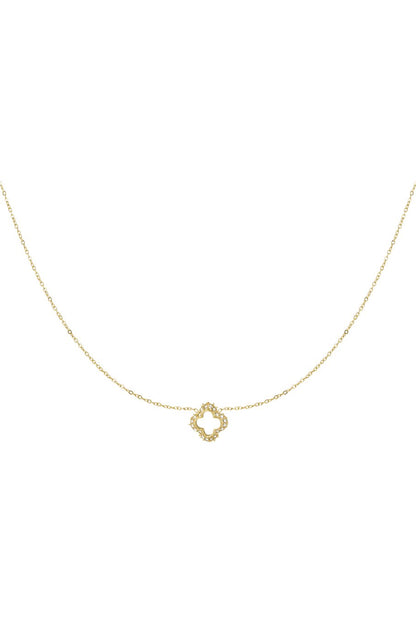 Klaver diamant ketting