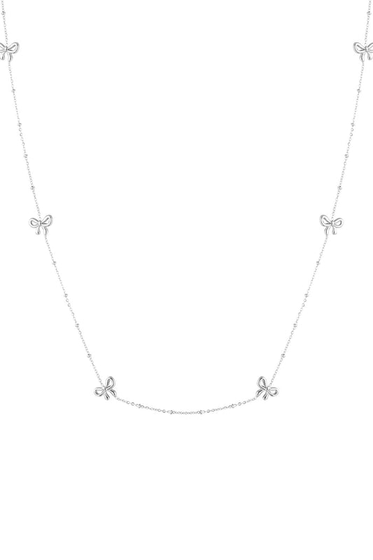 Lange ketting met strikjes