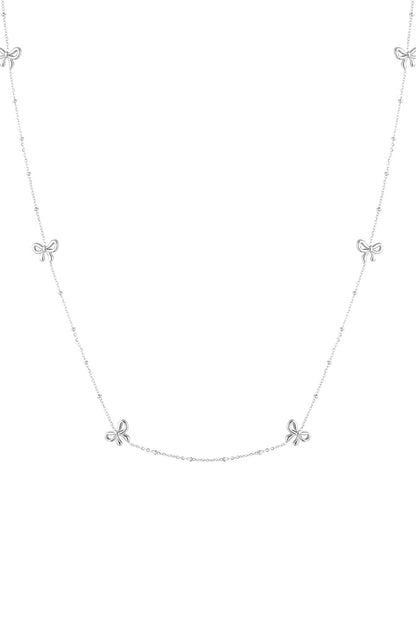 Lange ketting met strikjes
