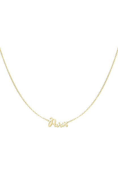 Paris ketting in letters