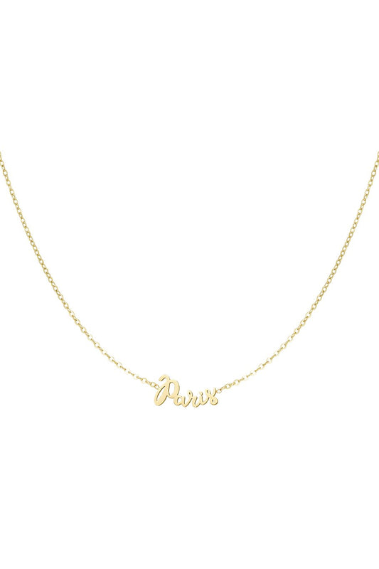 Paris ketting in letters