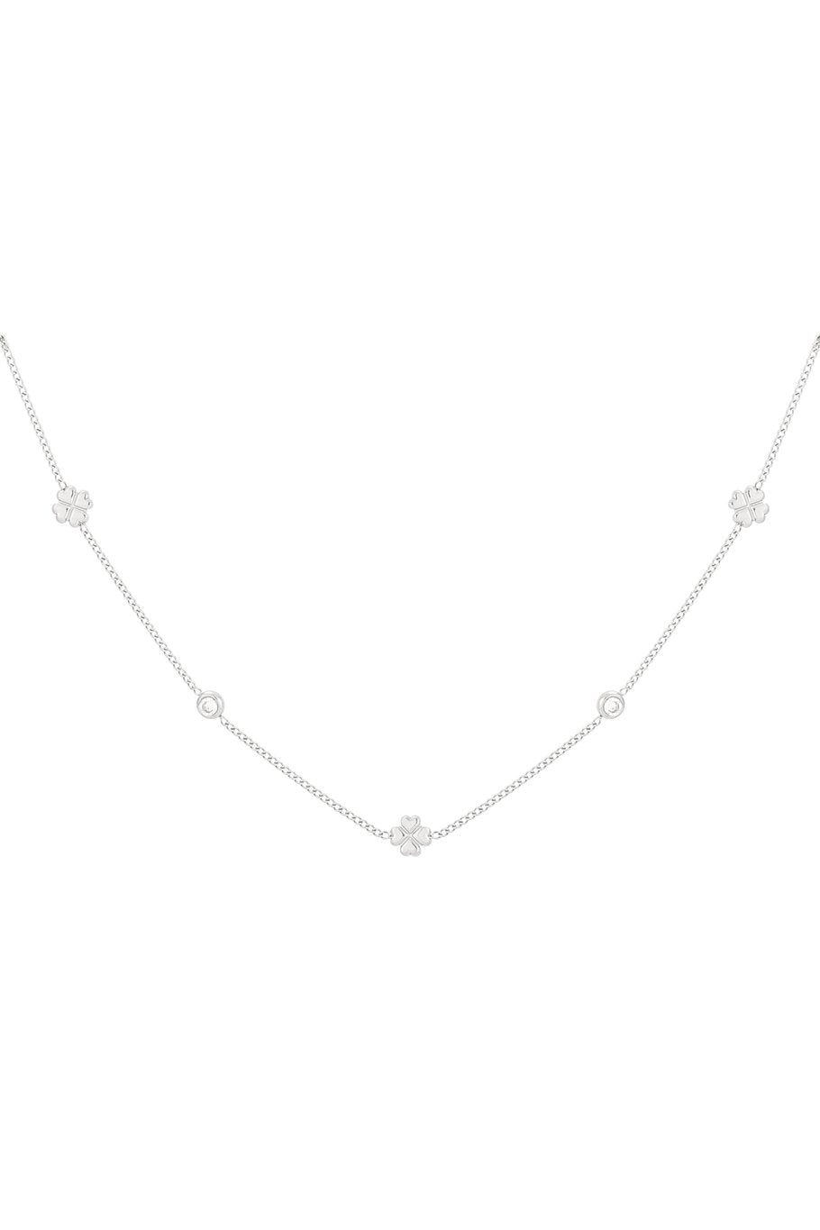 Diamant klaver ketting