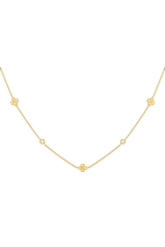 Diamant klaver ketting
