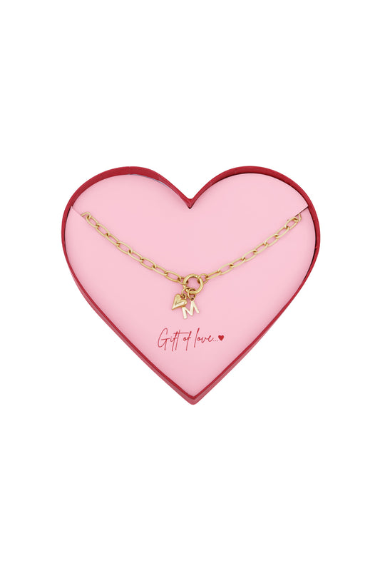 gift of love ketting letter M