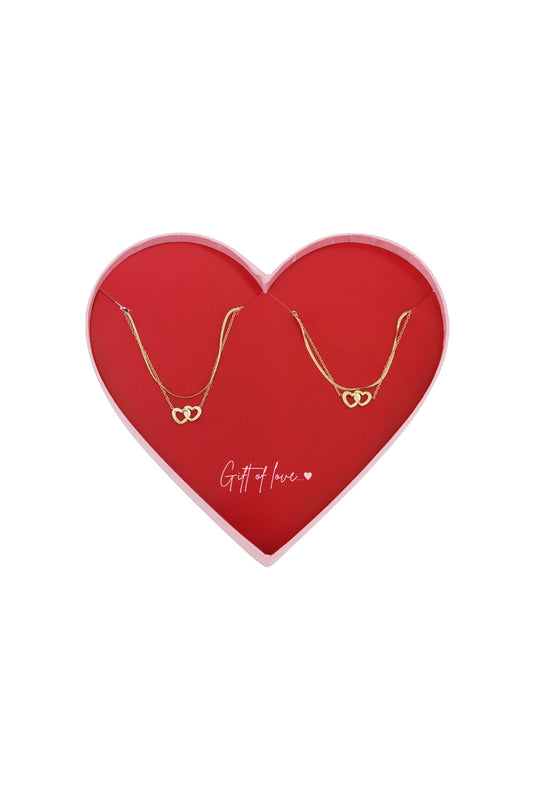 gift of love ketting & armband connecting hearts