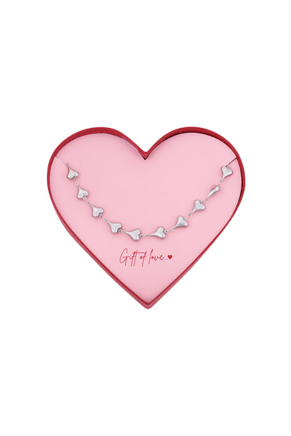 gift of love ketting met hartrijen