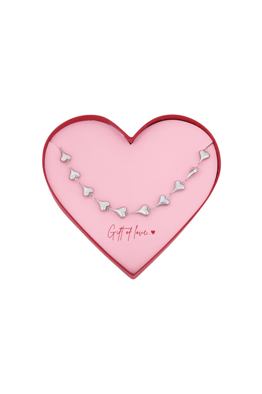 gift of love ketting met hartrijen